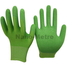 NMSAFETY 15g weichen Stil dünne Latex beschichtete Handschuh Bambus Arbeitshandschuhe